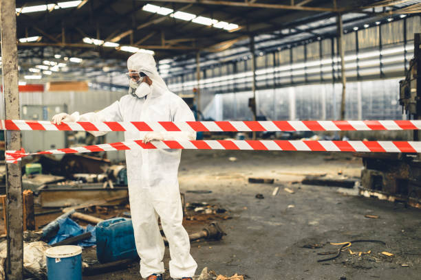 Professional Unattended Death Cleanup technician working in Howell, UT